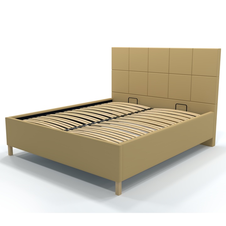 Posteľ s roštom EMMI 1 medová, 180x200 cm 1