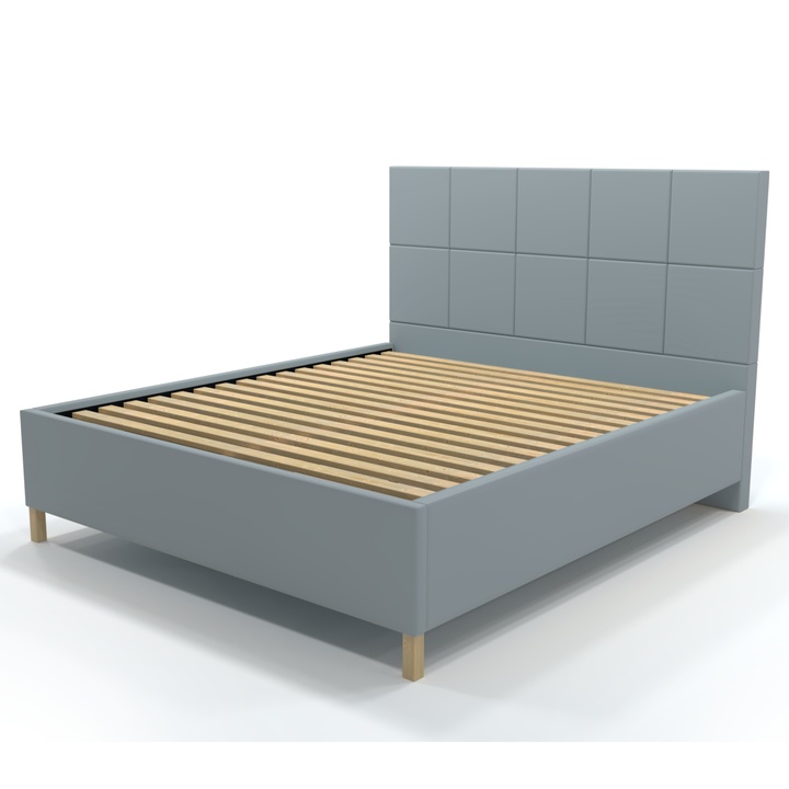 Posteľ s roštom EMMI 2 sivomodrá, 160x200 cm 1