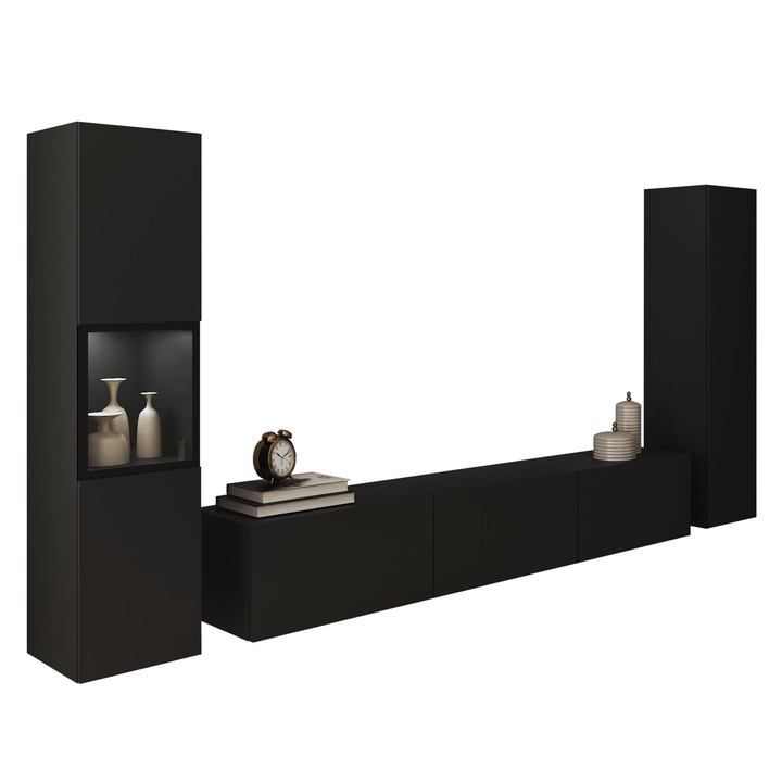 Obývacia stena ERLING III čierna 1