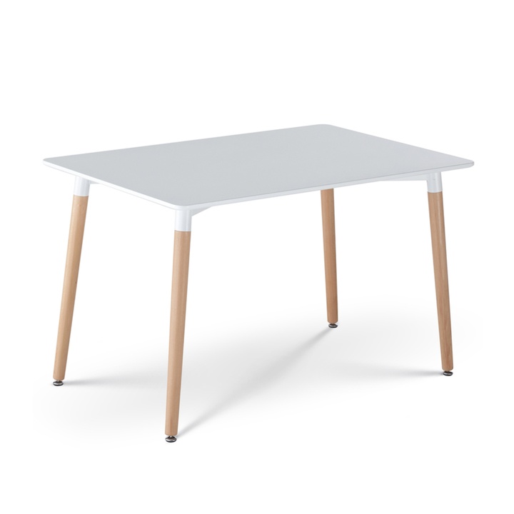 Jedálenský stôl ERVIN prírodná/biela, šírka 120 cm 1