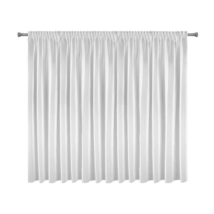 Záclona ESEL biela, 350x150 cm, zavesenie tunel 1