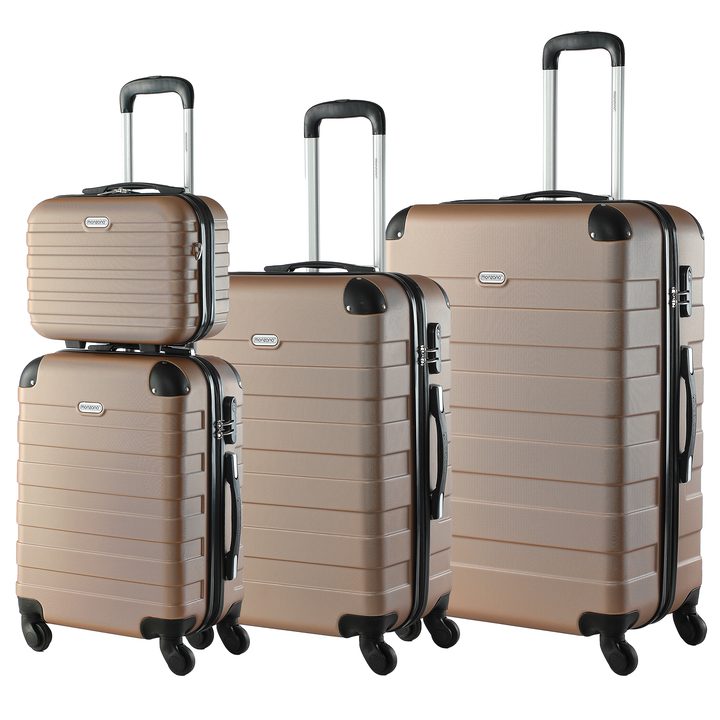 Súprava cestovných kufrov ESSENTIAL šampanské, 4 ks 1