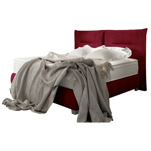 Posteľ boxspring ESTEE červená, 180x200 cm 1