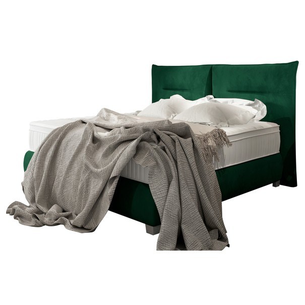 Posteľ boxspring ESTEE zelená, 180x200 cm 1