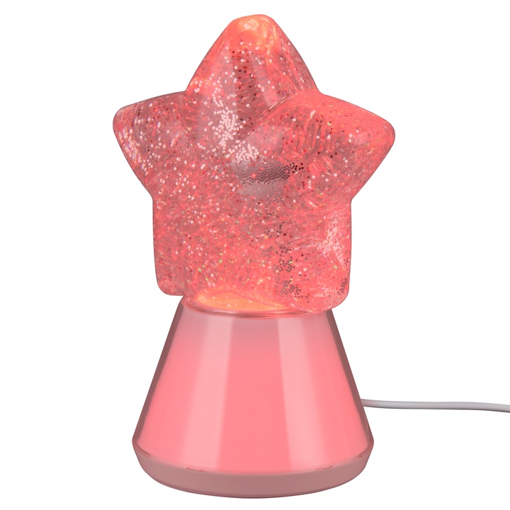 Stolná lampa ESTELLA biela/priehľadná 1