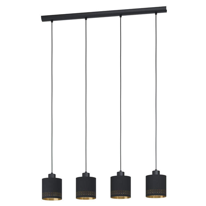 Závesné svietidlo ESTEPERRA III čierna/zlatistá 1