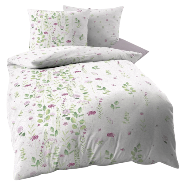 Posteľná bielizeň EUCALYPTUS PINK biela, 70x90 a 140x200 cm 1