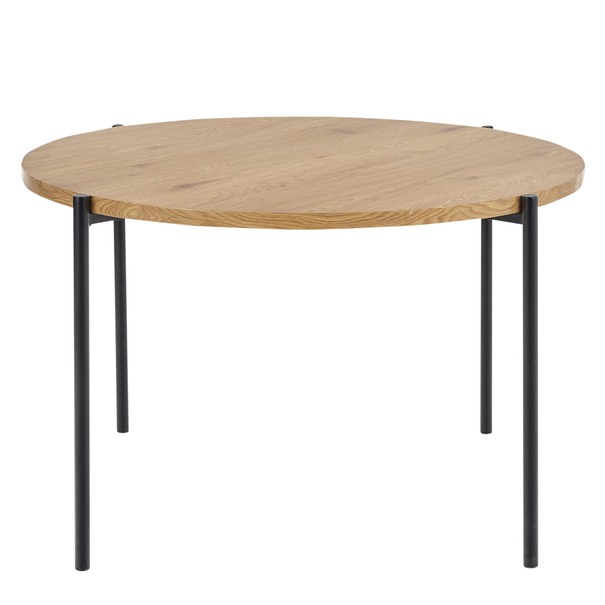 Jedálenský stôl EUSTACIO prírodná/čierna 1