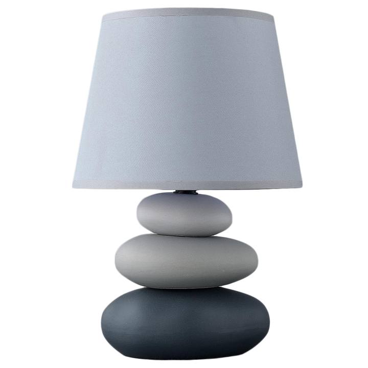 Stolná lampa EVELINA sivá/hnedá 1