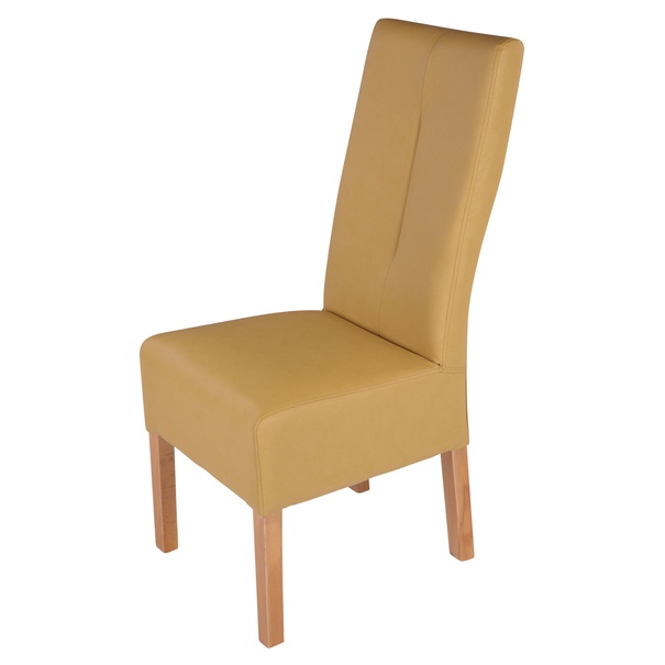 Jedálenská stolička FABIUS I buk natur/curry 1