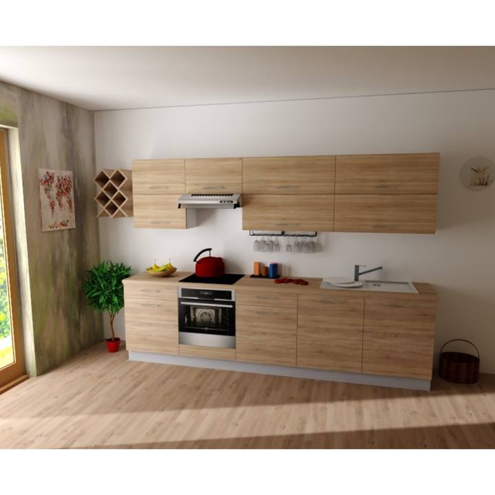 Kuchynská zostava FACHMAN B2, 304 cm dub sonoma 1