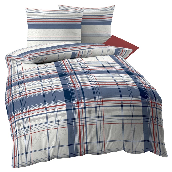 Posteľná bielizeň FACILE BLAU modrá, 70x90 a 140x200 cm 1