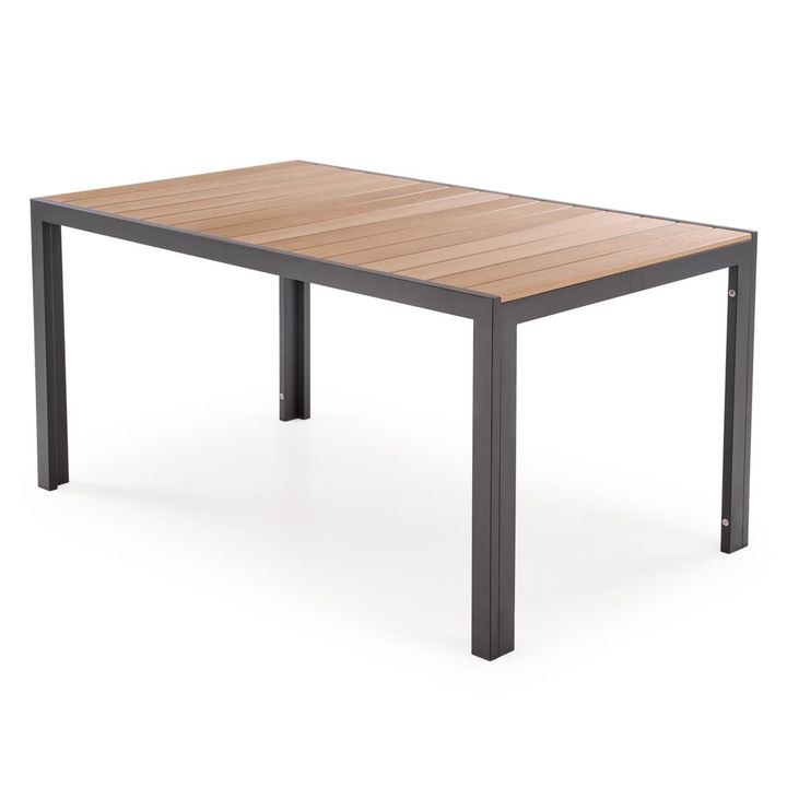 Záhradný stôl FAIRRU čierna/hnedá, šírka 150 cm 1