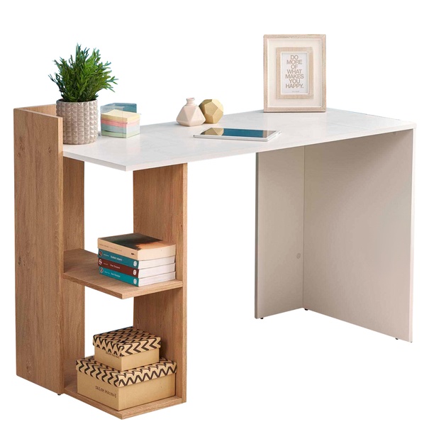 Pracovný stôl FANU dub zlatý/biela 1