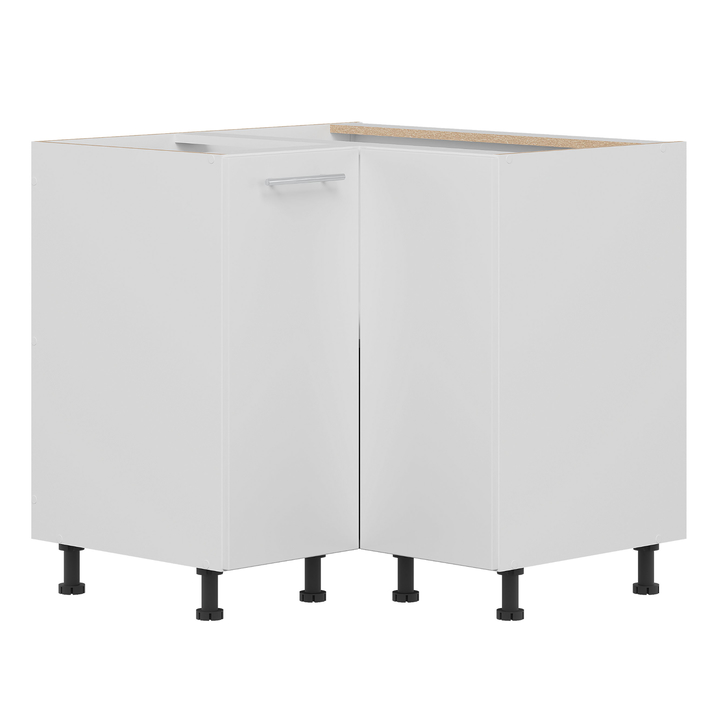 Spodná rohová skrinka FANY 90 biela/biela vysoký lesk 1