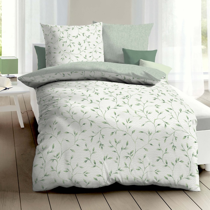 Posteľná bielizeň FEAF mätová, 70x90 a 140x200 cm 1