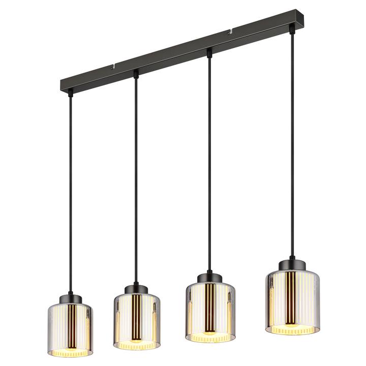 Závesné svietidlo FELICIA III čierna/chrómová 1