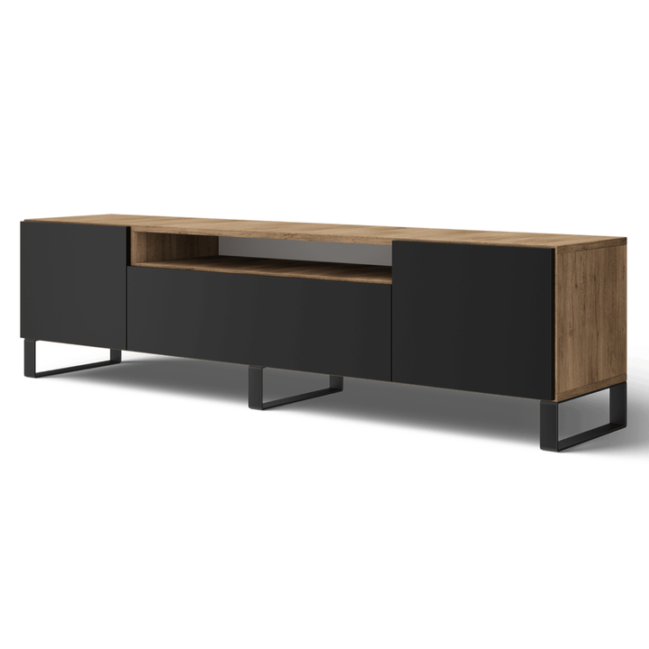 TV komoda FEMUR dub artisan/čierna 1