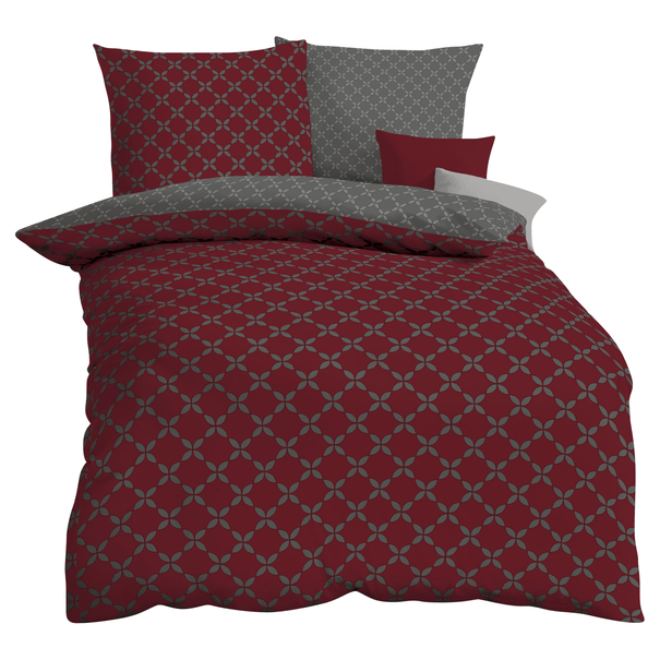 Posteľná bielizeň FENJA RUBIN vínová, 70x90 cm a 140x200 cm 1