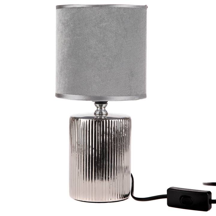 Stolná lampa FERN sivá/strieborná 1
