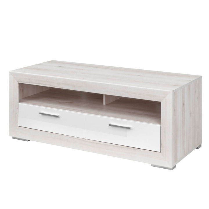 TV komoda FERNANDO T18 aurum svetlá/biela vysoký lesk 1
