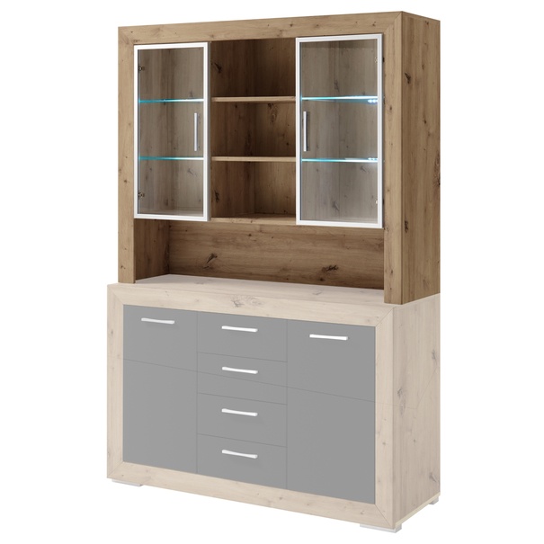 Vitrína/nadstavec FERNANDO T22 dub artisan 1