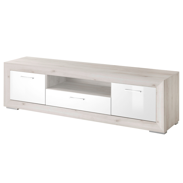TV komoda FERNANDO T24 aurum svetlá/biela vysoký lesk 1
