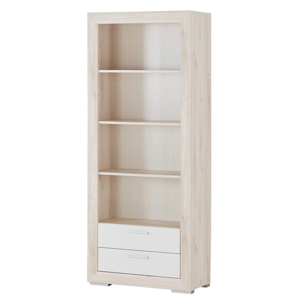 Regál FERNANDO T3 aurum svetlá/biela vysoký lesk 1