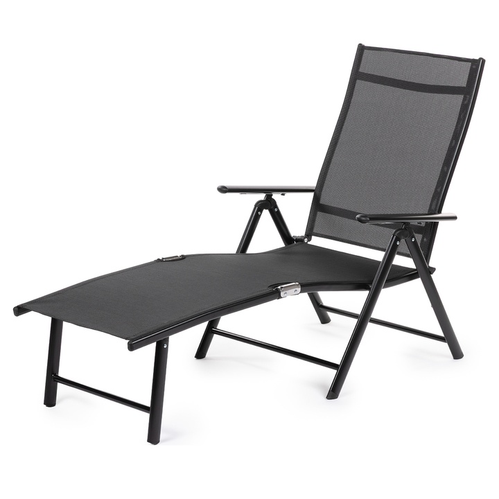 Záhradné ležadlo FIELDMANN 2 čierna 1