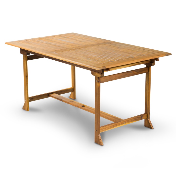 Drevený rozkladací stôl FIELDMANN akácia 1