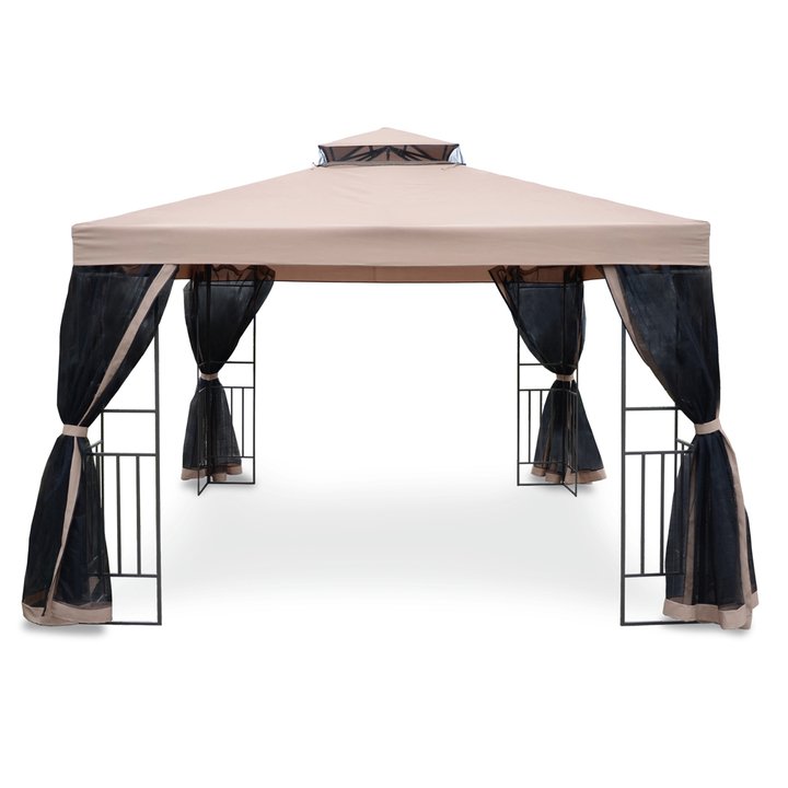 Záhradný altánok FIELDMANN béžová/čierna 1
