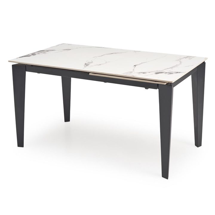 Jedálenský stôl FILAX biely mramor/čierna 1