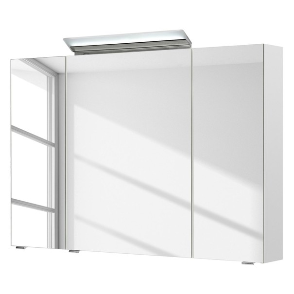 Zrkadlová skrinka s osvetlením FILO ORIA III biela 1