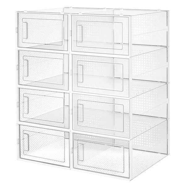 Sada úložných boxov FIT UP priesvitná, 8 ks 1