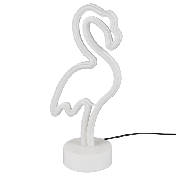 Stolná LED lampa FLAMINGO biela 1