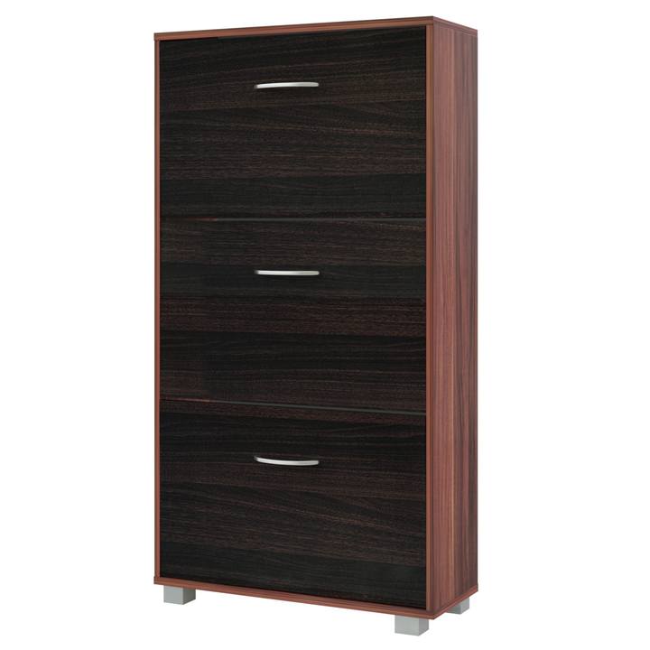 Skrinka na topánky FLAPS wenge/čierna 1