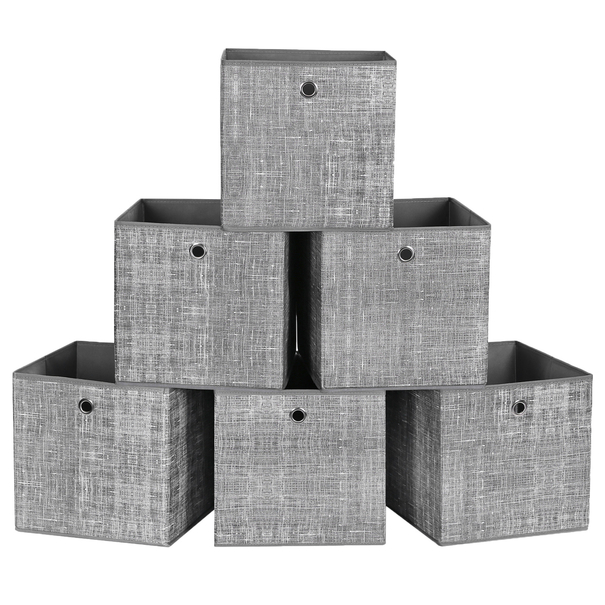 Sada úložných boxov FLAT 2 sivá, 6 kusov 1