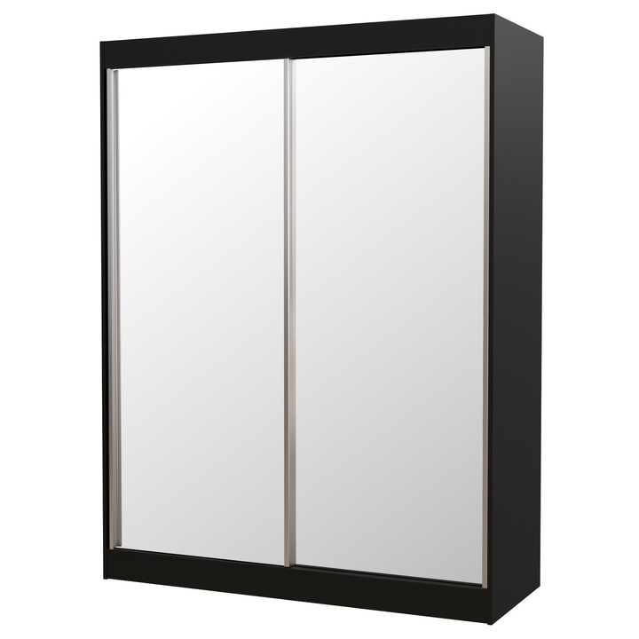 Šatníková skriňa FLAVIE čierna 1