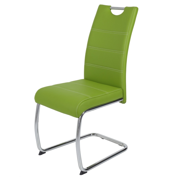 Jedálenská stolička FLORA S zelená, syntetická koža 1