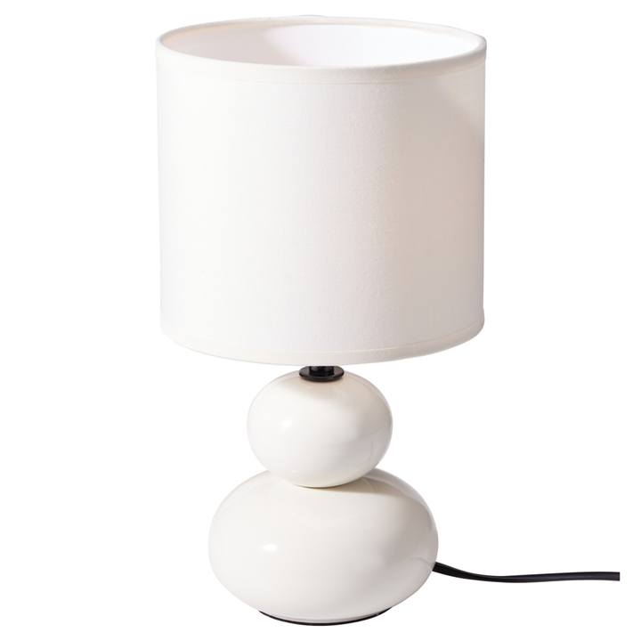 Stolná lampa FLORA krémová 1