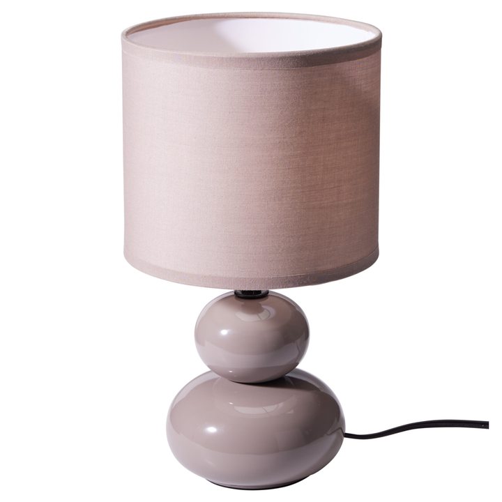 Stolná lampa FLORA sivohnedá 1