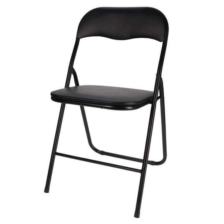 Skladacia stolička FLORI čierna 1