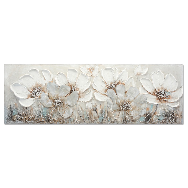 Obraz na plátne FLOWER XLIX 120x40, motív kvety 1