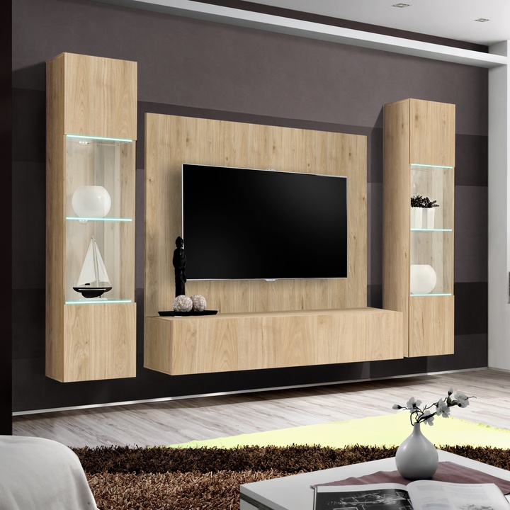 Obývacia stena FLY 13 dub hickory 1