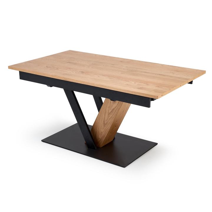 Jedálenský stôl FONAS prírodná/čierna, šírka 160 cm 1