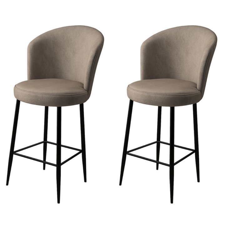 Barová stolička FORA hnedá/čierna, sada 2 ks 1