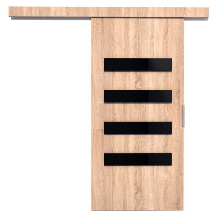 Posuvné dvere FORLI 106 dub sonoma/čierna, 106x205 cm 1