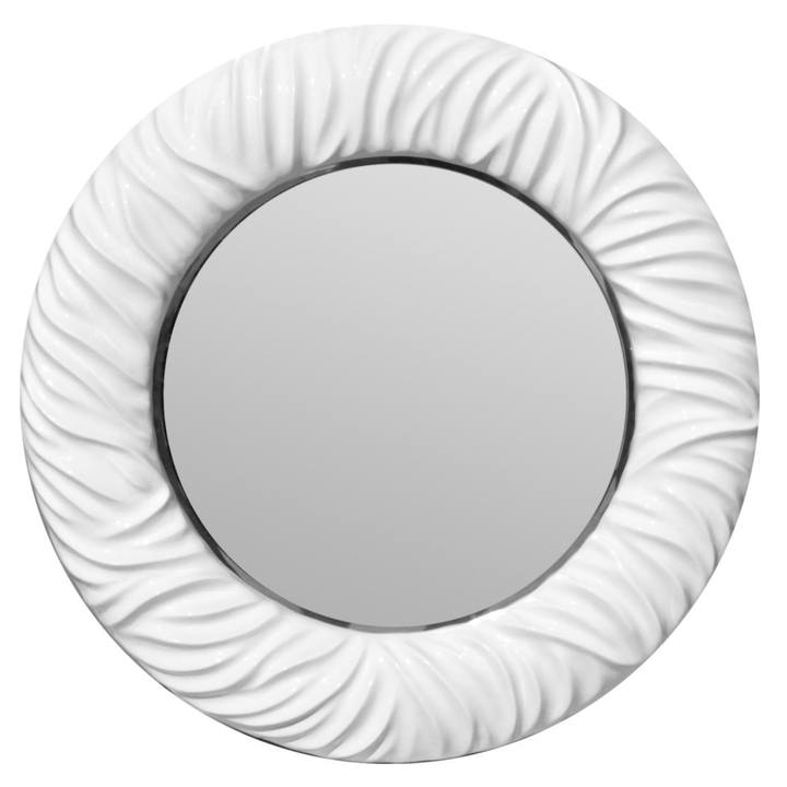 Zrkadlo FP089 biela, priemer 90 cm 1