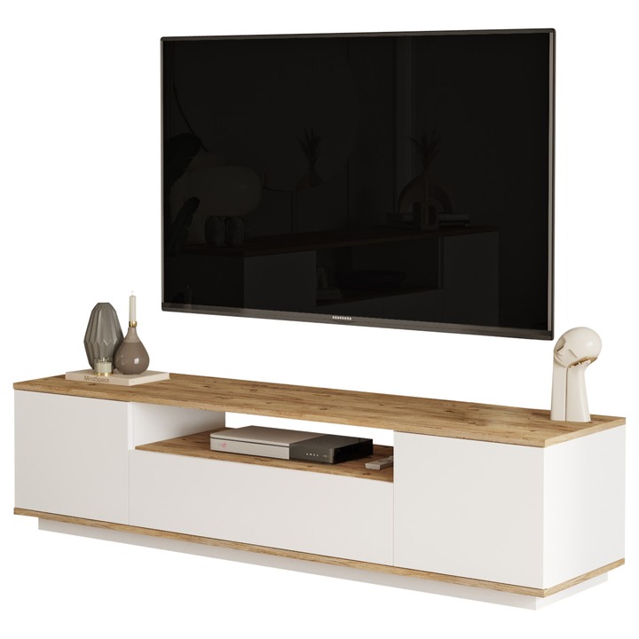 TV komoda FREDY atlantická borovica/biela 1
