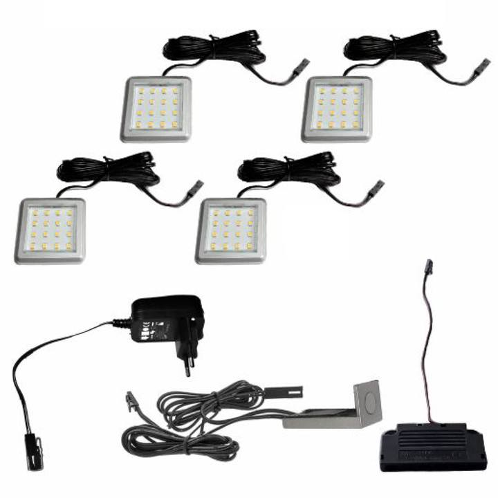 LED osvetlenie FRESNO teplá biela, 4 ks 1